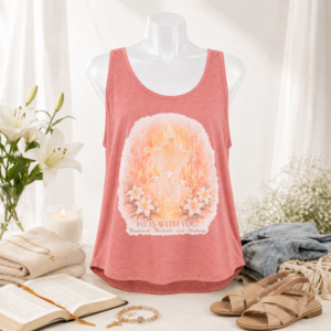 He is With You Women's Faith Festival Tank - Image 3