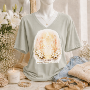 He is With You Women's Faith Shirt - Image 11
