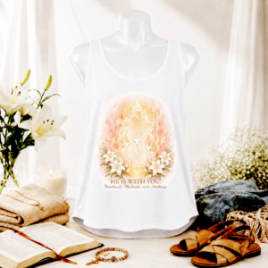 He is With You Women's Faith Festival Tank - Image 4