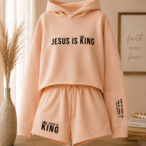 Jesus Is King - Blush - Full Front Mockup