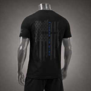 Jesus Is King Patriotic Faith Shirt - Image 3