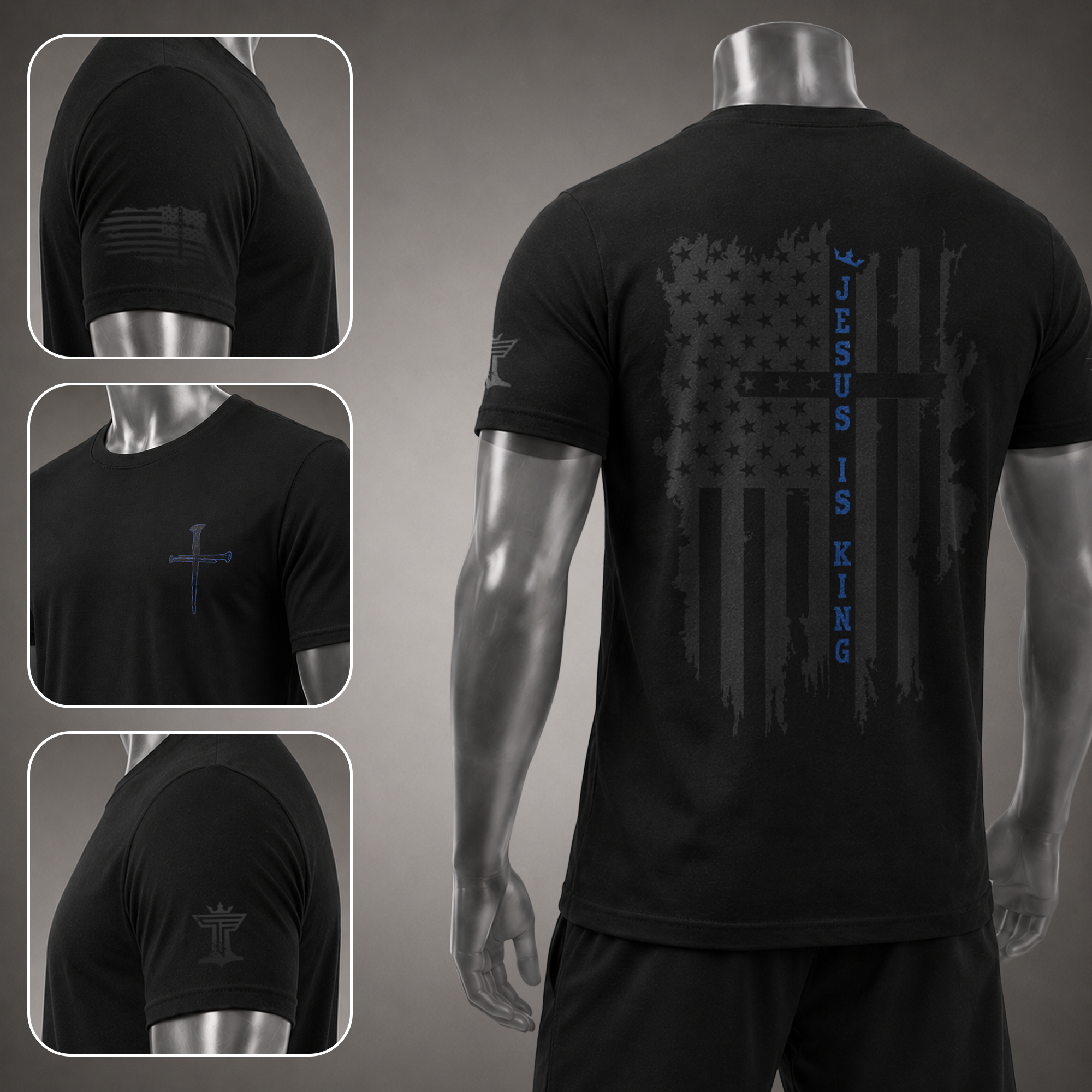 Jesus Is King Patriotic Faith Shirt