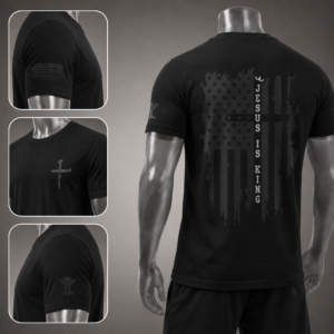 Jesus Is King Patriotic Faith Shirt - Image 6