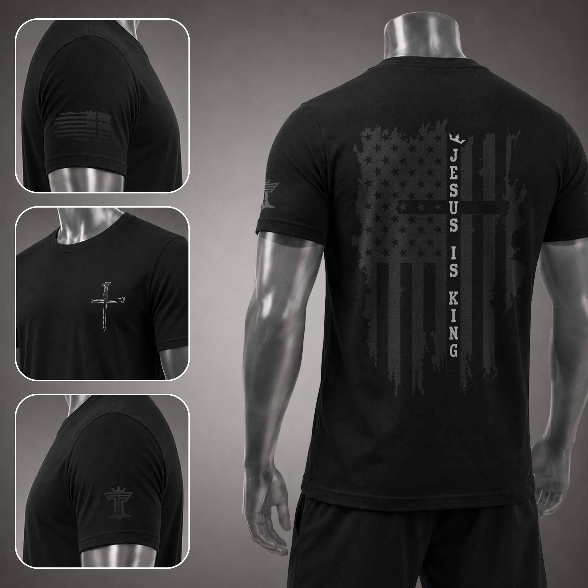 Jesus Is King Patriotic Faith Shirt