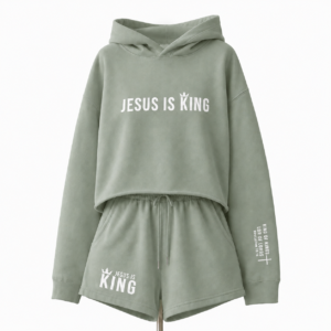 Jesus Is King - Sage - Full Front Mockup