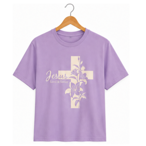 Jesus Lily Cross | Christian Shirt - Image 12