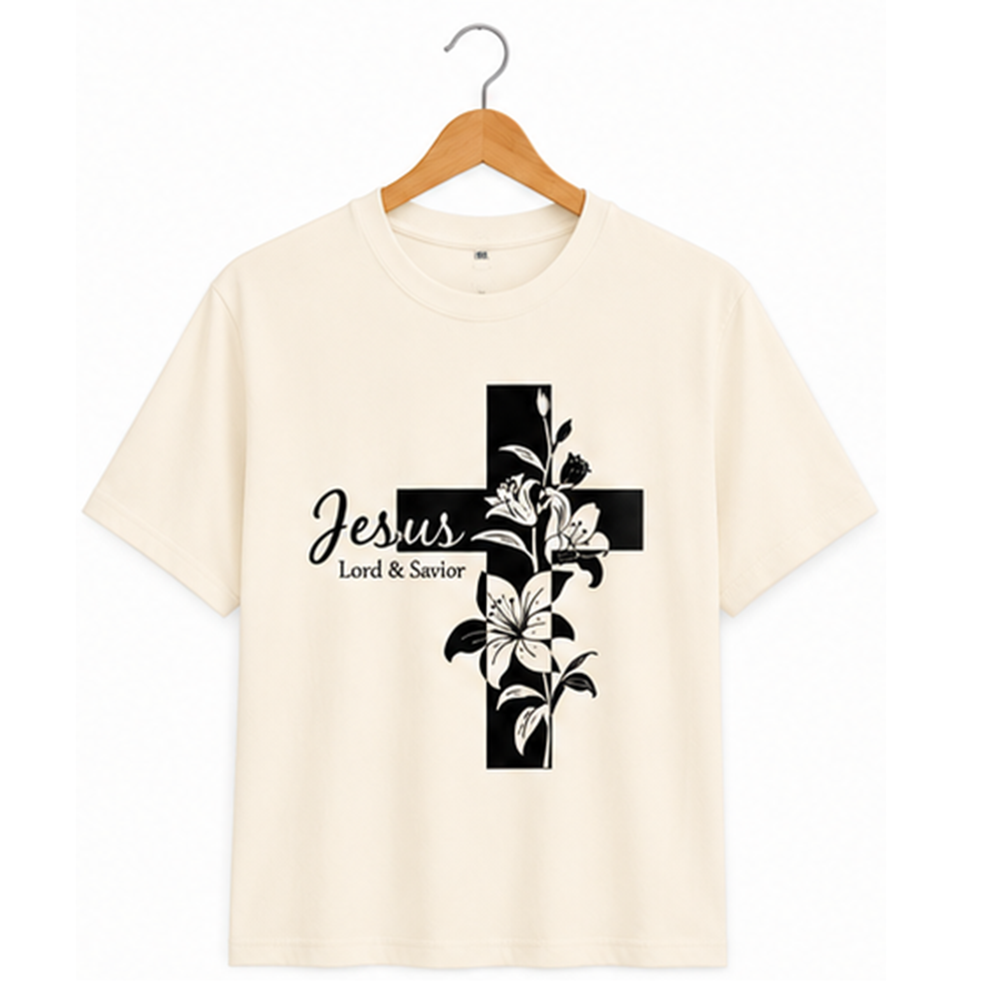 Jesus Lily Cross | Christian Shirt