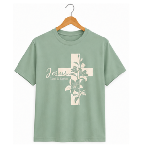Jesus Lily Cross | Christian Shirt - Image 10