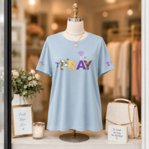 Pray Women's Faith T-Shirt - Image 1